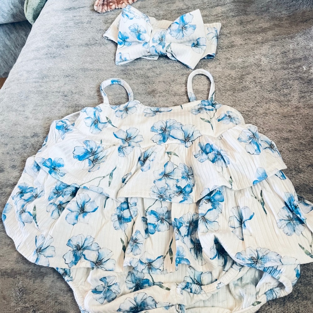 Everly Joy 3-6m Bubble Romper